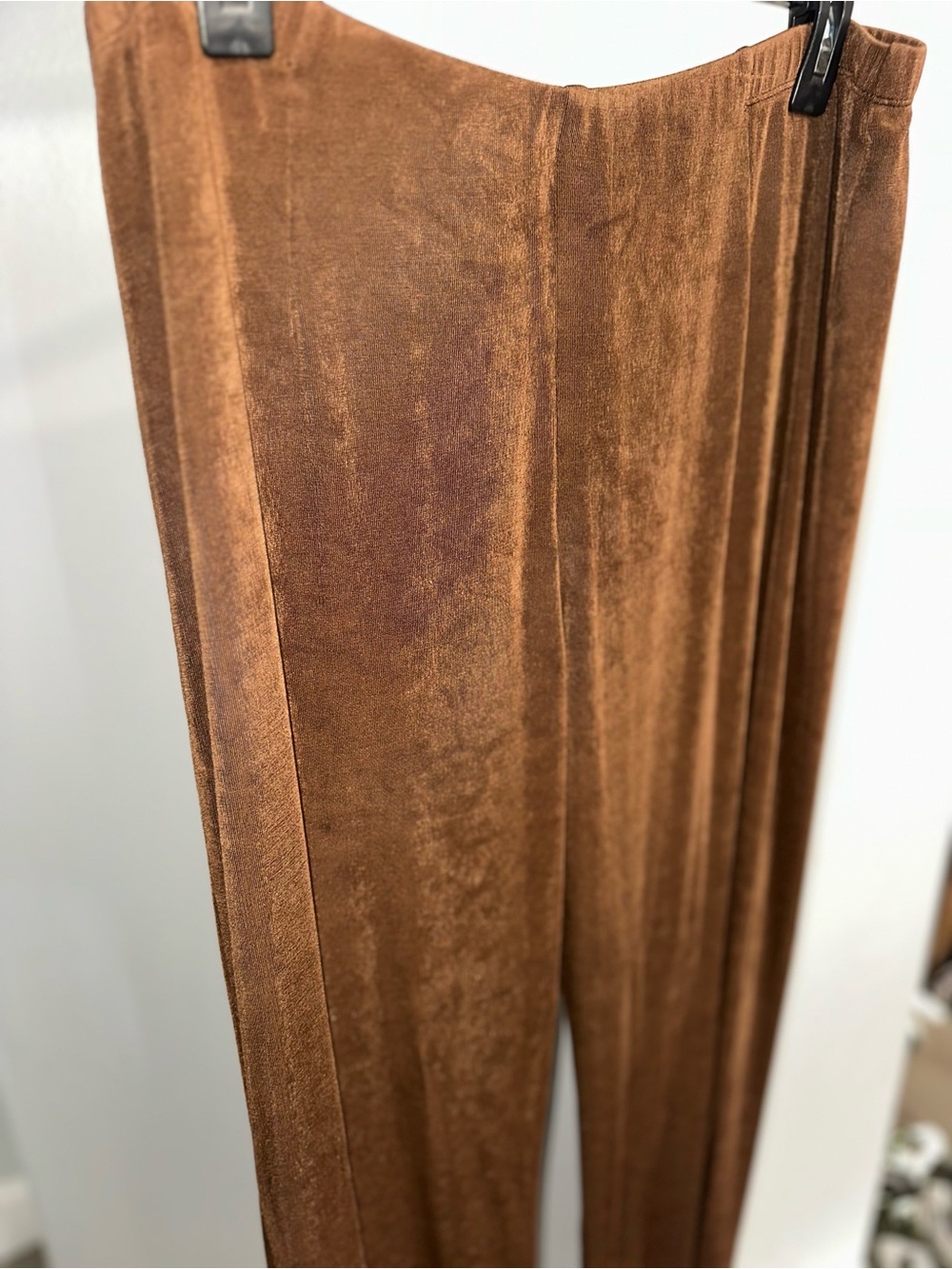 Travelers by Chicos Women's Brown Wide-Leg Pants